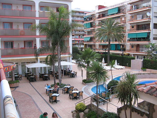 Hotel Monteplaya, pohled z balkónu